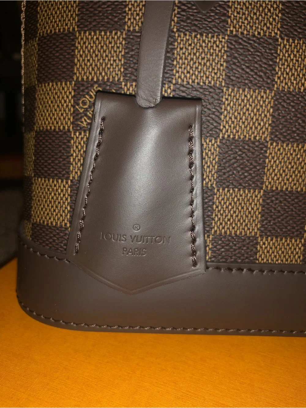 Louis Vuitton Damier Ebene Alma BB Mini Satchel in Brown